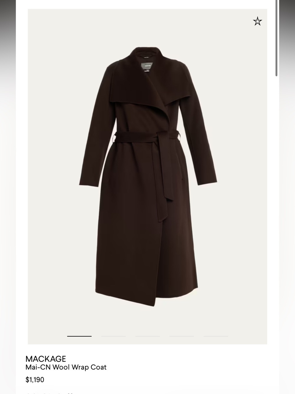 Maje Brown Wrap Trench Coat Like New
